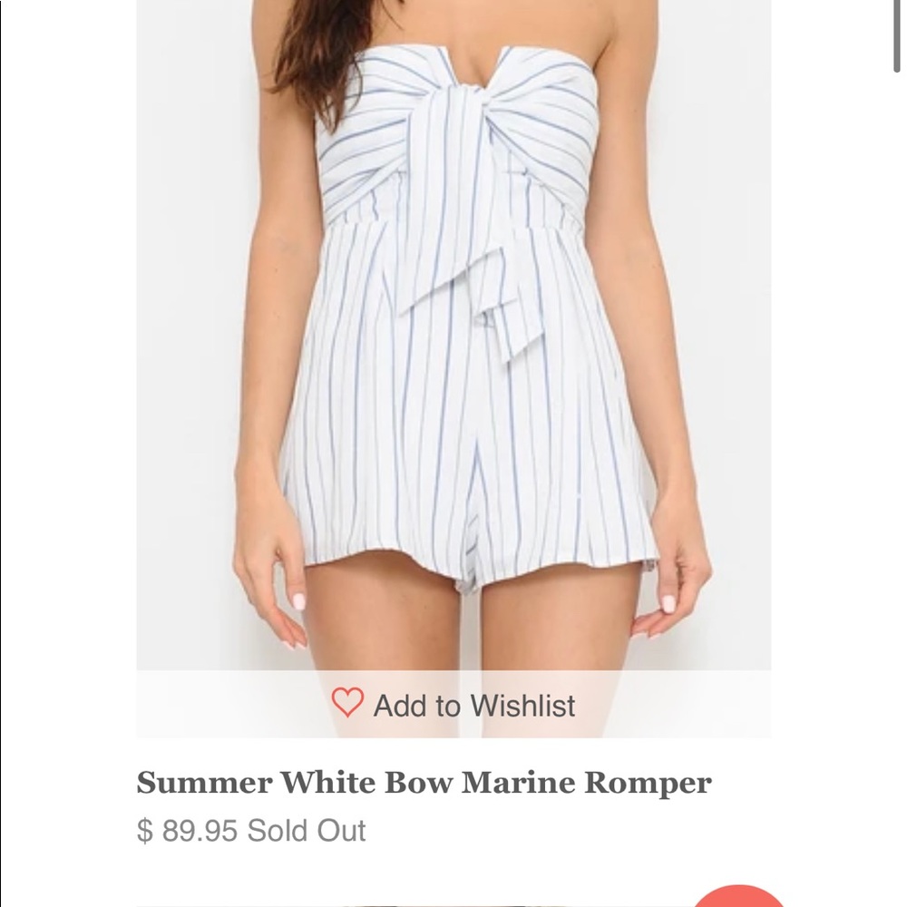 White and blue L’atiste romper